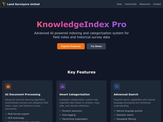 ai/showcase/knowledge-index screenshot
