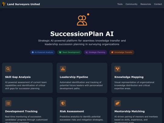 ai/showcase/succession-plan screenshot