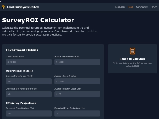 ai/showcase/surveyroi screenshot