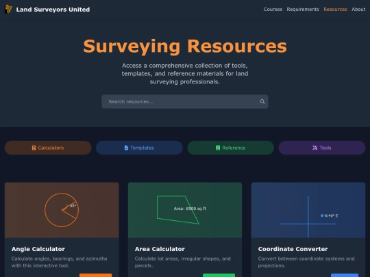 app/ce/guides/surveying-resources screenshot
