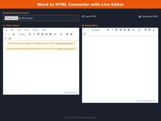 app/wordhtml screenshot