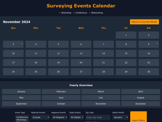 correspondence/eventscalendartest screenshot