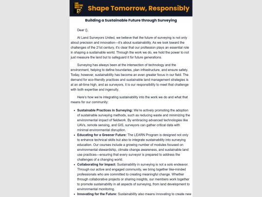 correspondence/relaunchcampaign.html/e14_SurveyingSustainability screenshot
