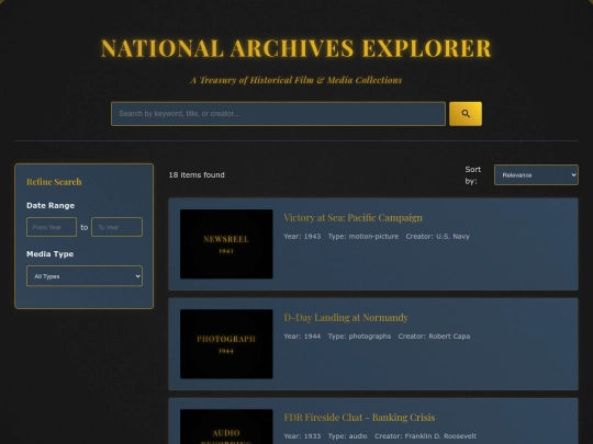 historicfilms screenshot