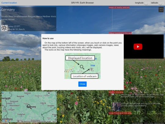 map/earth screenshot