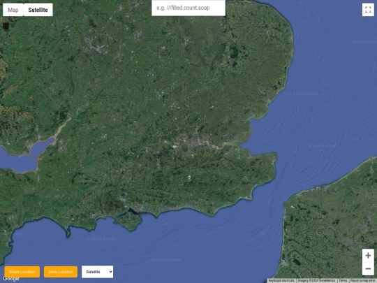 map/what3words screenshot