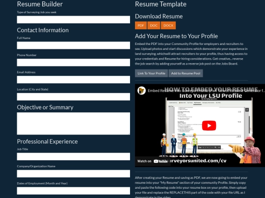 membertools/jobs/resumecreator screenshot