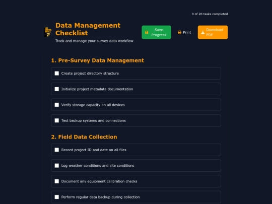 now/data-management-template screenshot