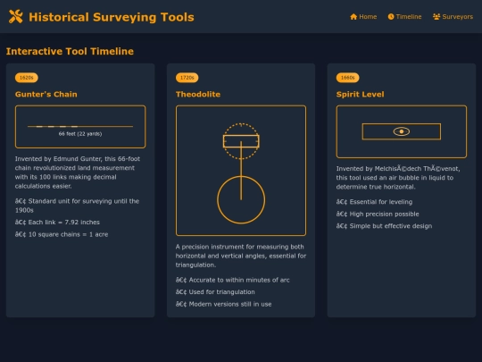 now/historic-surveying-tools screenshot