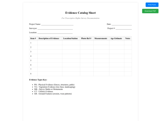 nsps/forms/evidence-catalog screenshot