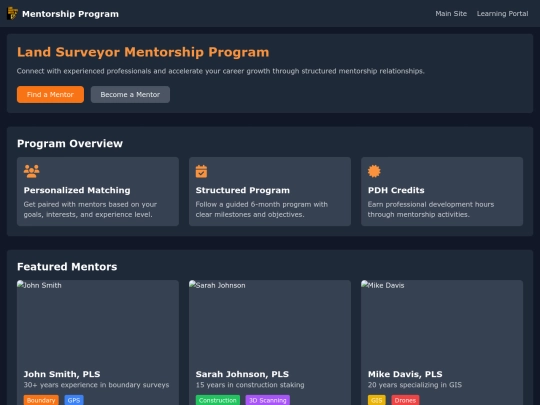 nsps/mentoring screenshot