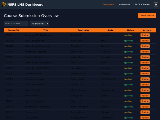nsps/scorm screenshot