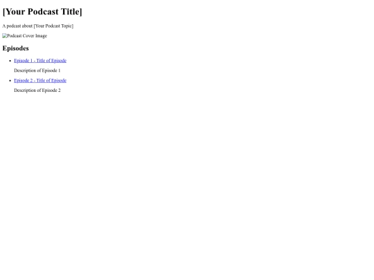 plumbcast/podcasts screenshot