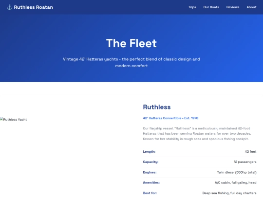 roatan/ruthless/boats screenshot