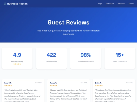 roatan/ruthless/reviews screenshot