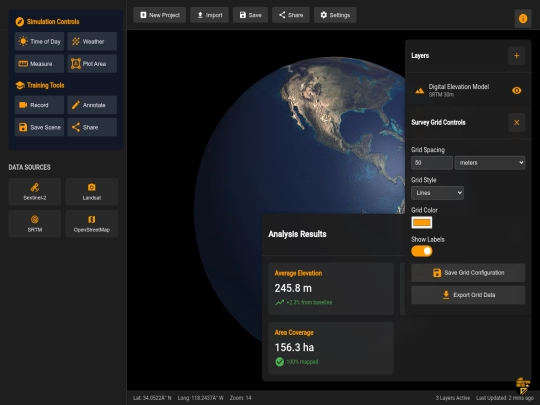 sidebar/training/earth screenshot