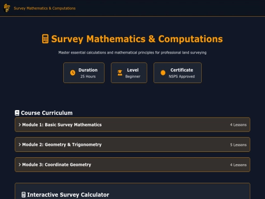 sidebar/training/surveymath screenshot