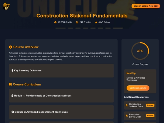 sims/construction-stakeout-fundamentals screenshot