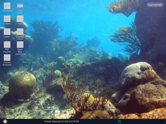 sustain/blue/os screenshot