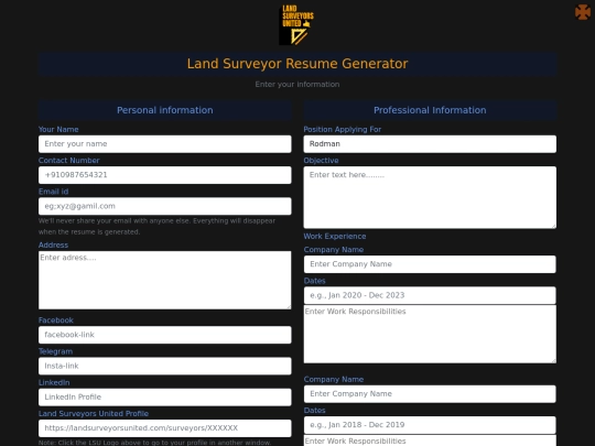 templates/resume screenshot