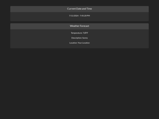 today screenshot