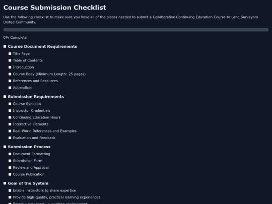 toools/ce/checklist screenshot
