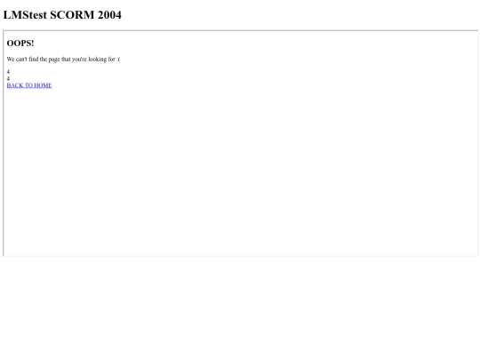 toools/ce/course/scorm/indexSCORM2004 screenshot