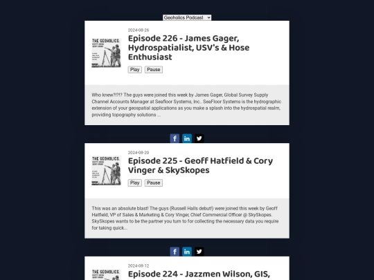 toools/ce/podcasts/georadio screenshot