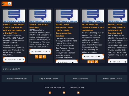 toools/ce/podcasts/georadio/nsps screenshot