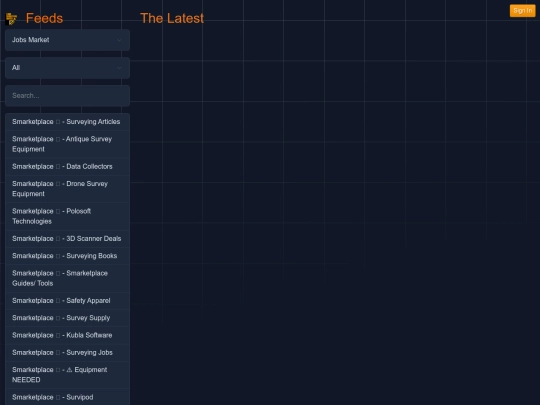 toools/ce/surveyorfeeds screenshot