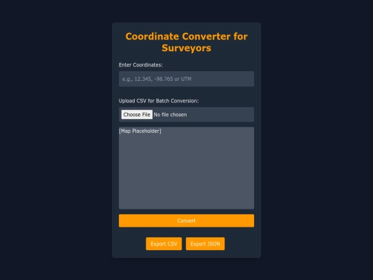toools/chrisprojects/coordinateconverter screenshot