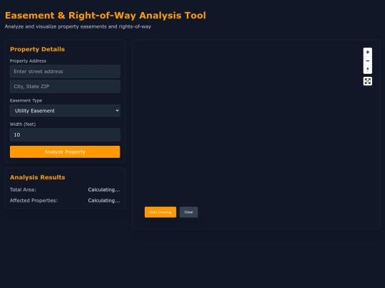 toools/chrisprojects/easementtool screenshot