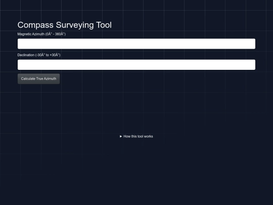 toools/compasssurveying screenshot