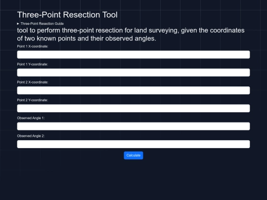 toools/threepointresectiontool screenshot