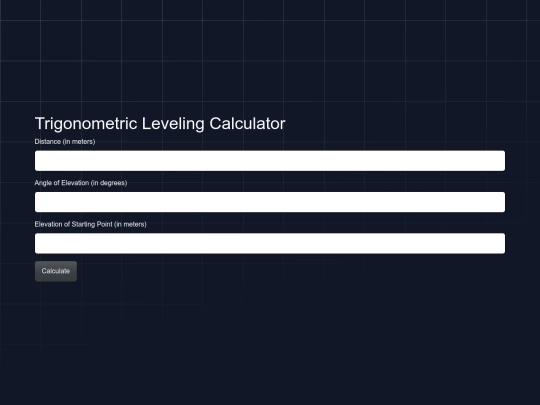 toools/triglevelling screenshot