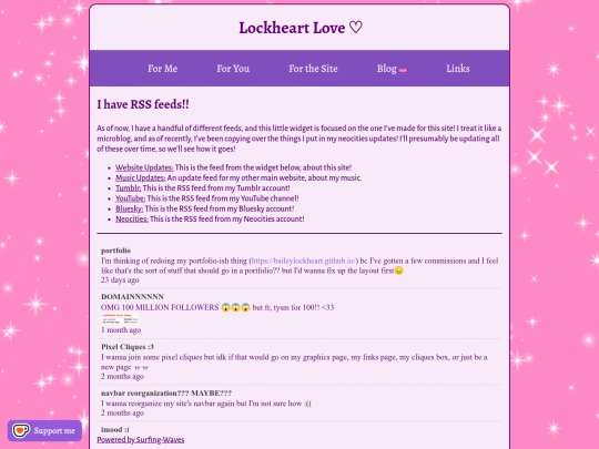collections/feeds screenshot