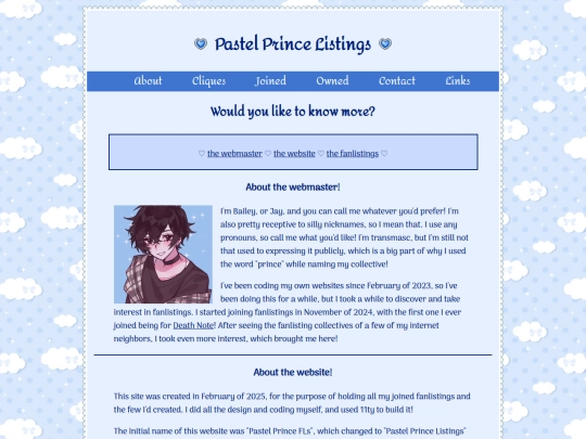 fanlistings/about screenshot