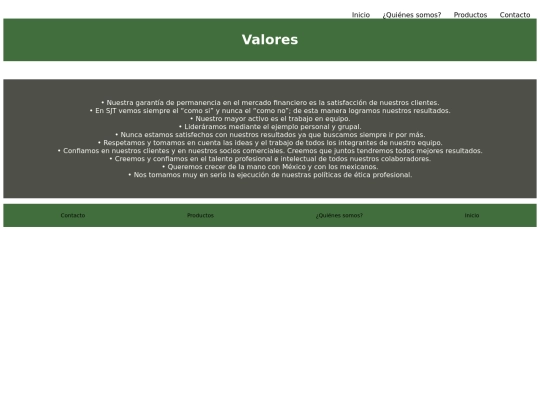 estilos.css/Valores screenshot