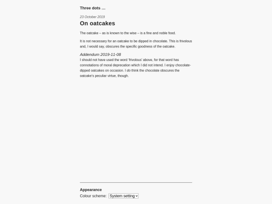 oatcakes screenshot