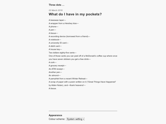 pocket-contents screenshot