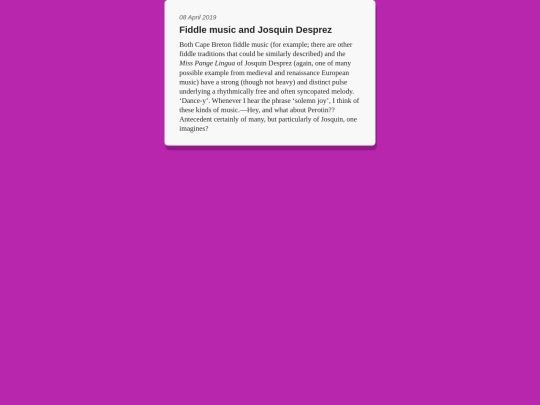 posts/fiddle-music-and-josquin-desprez screenshot