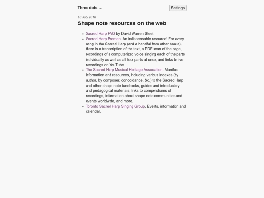 shape-note-links screenshot