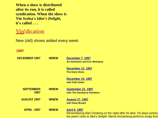 VINdication - 1997 screenshot