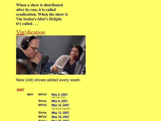 VINdication - 2007 screenshot