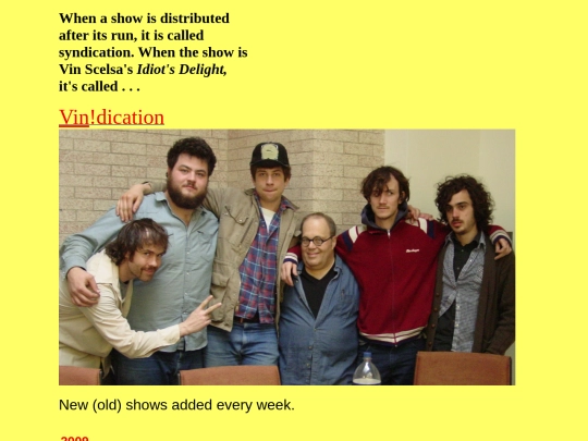 VINdication - 2009 screenshot