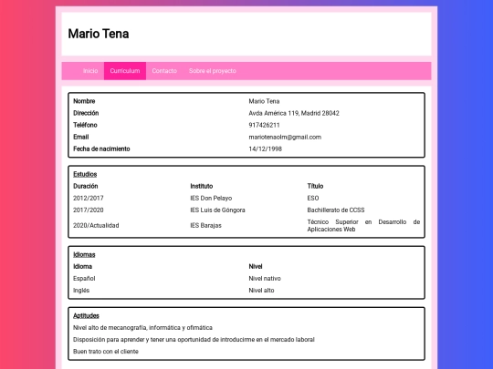 cv screenshot