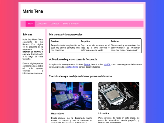 index screenshot