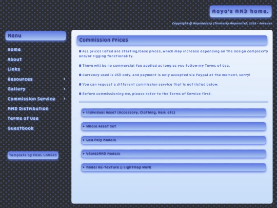 page/commservice/pricing screenshot