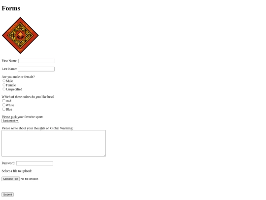 Forms screenshot