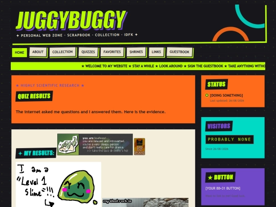 quizzes screenshot